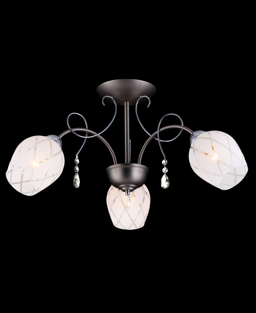 Потолочная люстра Natali Kovaltseva 11447/3C NICKEL, CHROME