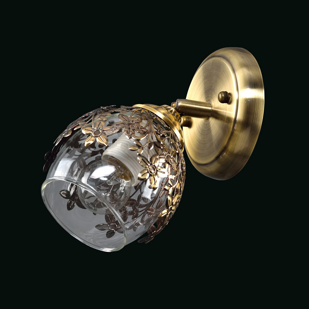 Бра с цветочками 8865 3-8865-1-AB E14 Максисвет