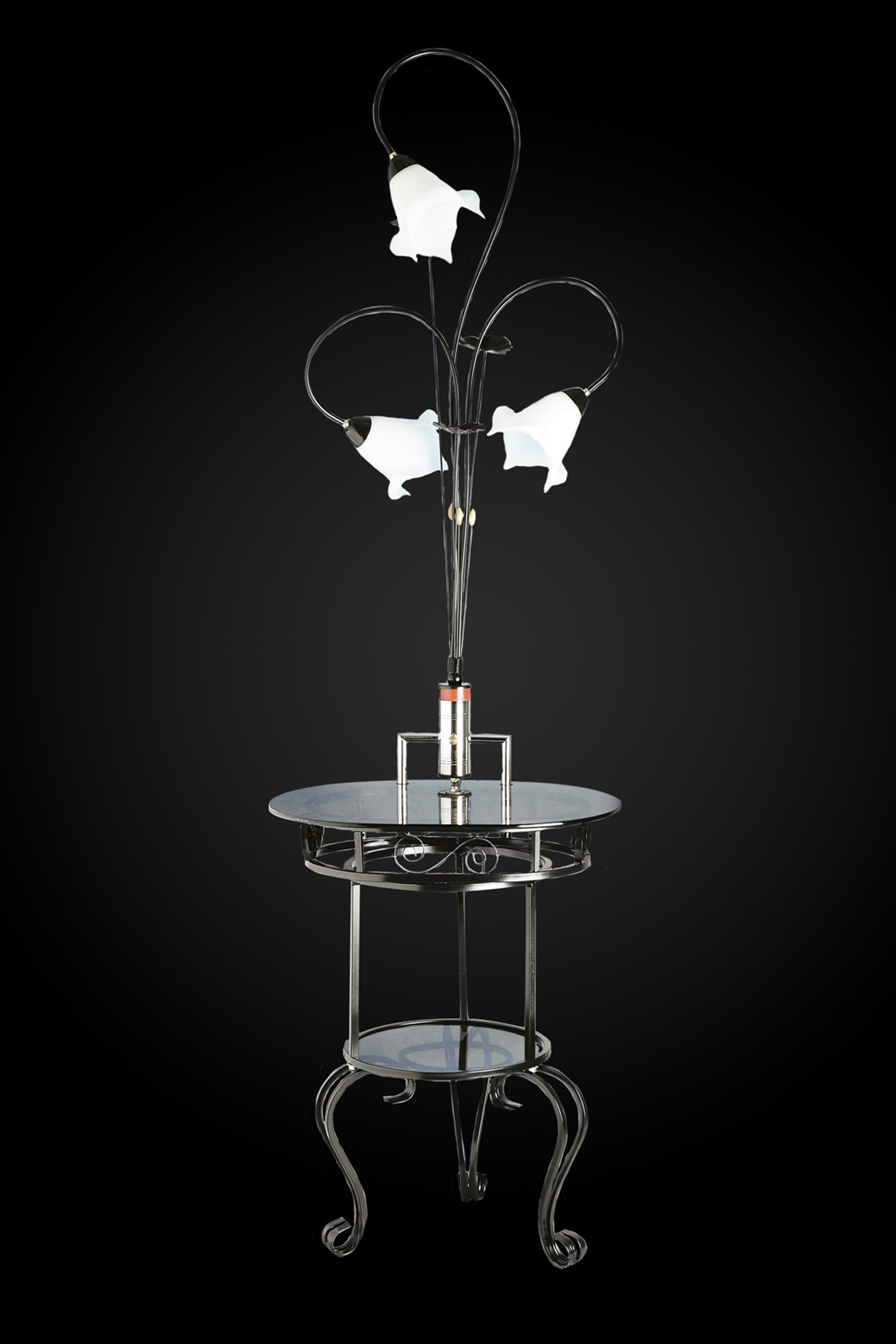 Торшер Максисвет 4-4010-3-BK E14