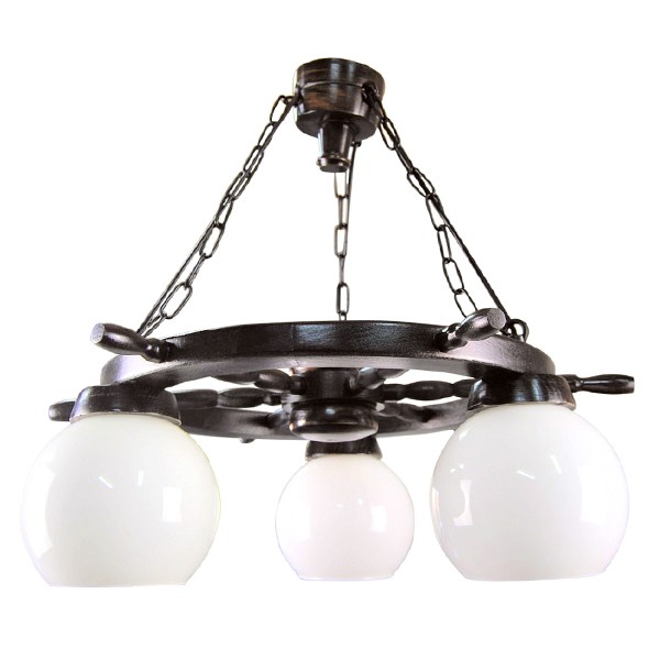 Подвесная люстра Zaklad Stolarski венге 78 венге (плафон N-23 - 3 шт.)