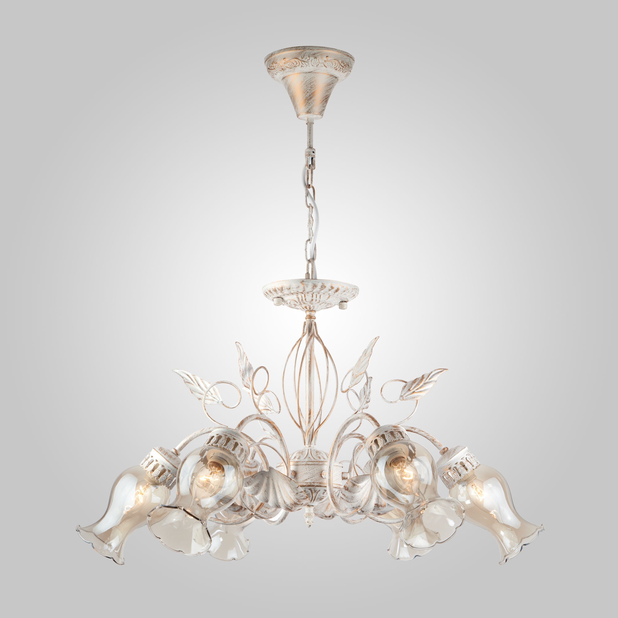 Подвесная люстра Eurosvet Афелия 60021/6 белый с золотом