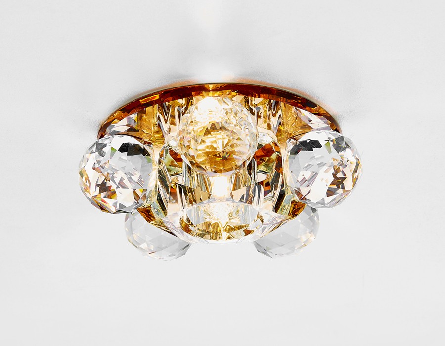 Встраиваемый светильник Ambrella Design D1055 BR/CL