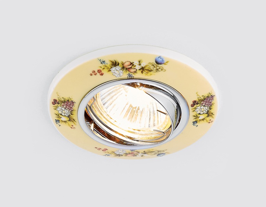 Встраиваемый светильник с цветочками Design D2950 BG Ambrella