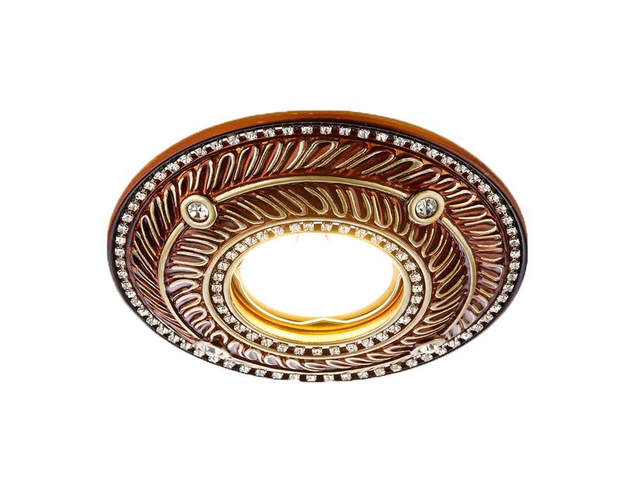 Встраиваемый светильник с узорами Design D4468 BR Ambrella