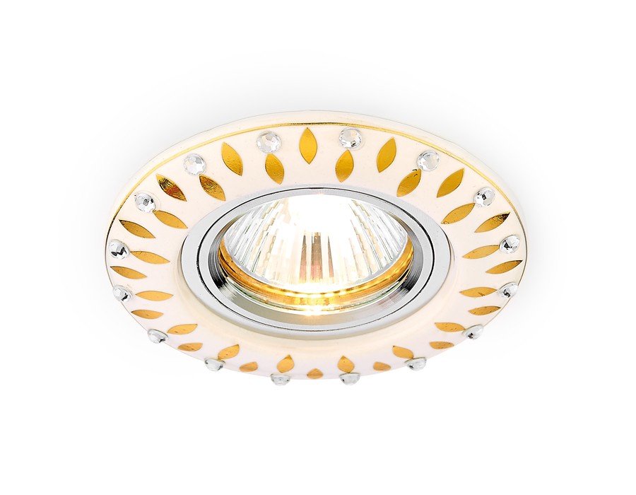 Встраиваемый светильник с узорами Design D5533 W/GD Ambrella