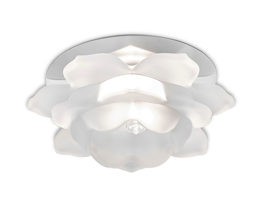 Встраиваемый светильник с цветочками Design D8188 CL/W Ambrella