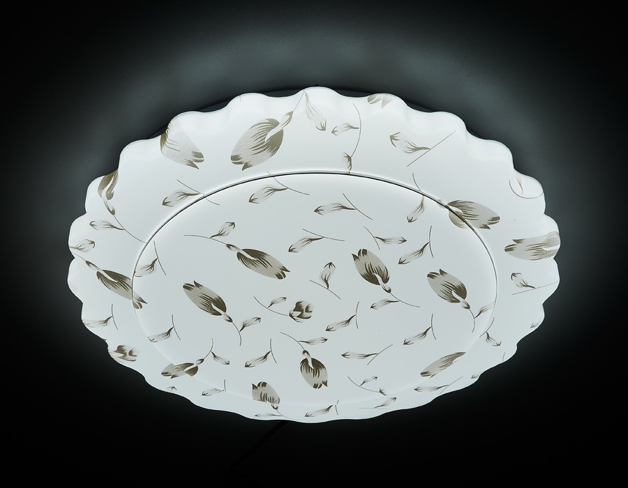 Потолочный светодиодный светильник Ambrella Orbital Design F144 WH BR 96W D500