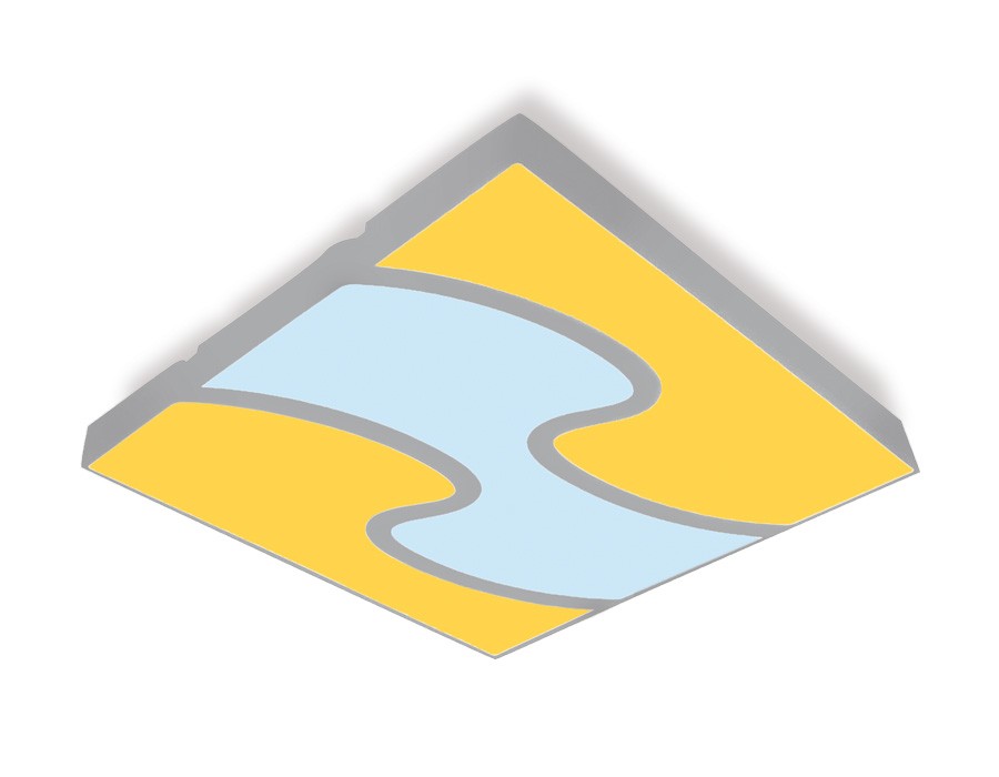 Потолочный LED светильник Ambrella Orbital Parus FP2403 WH/BK 288W D680*680