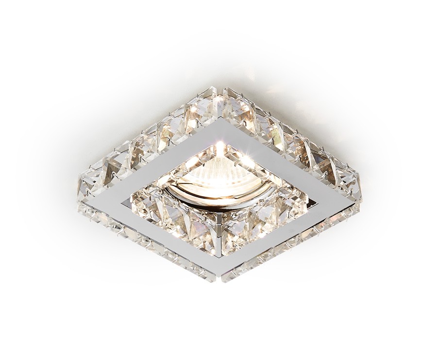 Встраиваемый светильник Ambrella Crystal K110 CL/CH