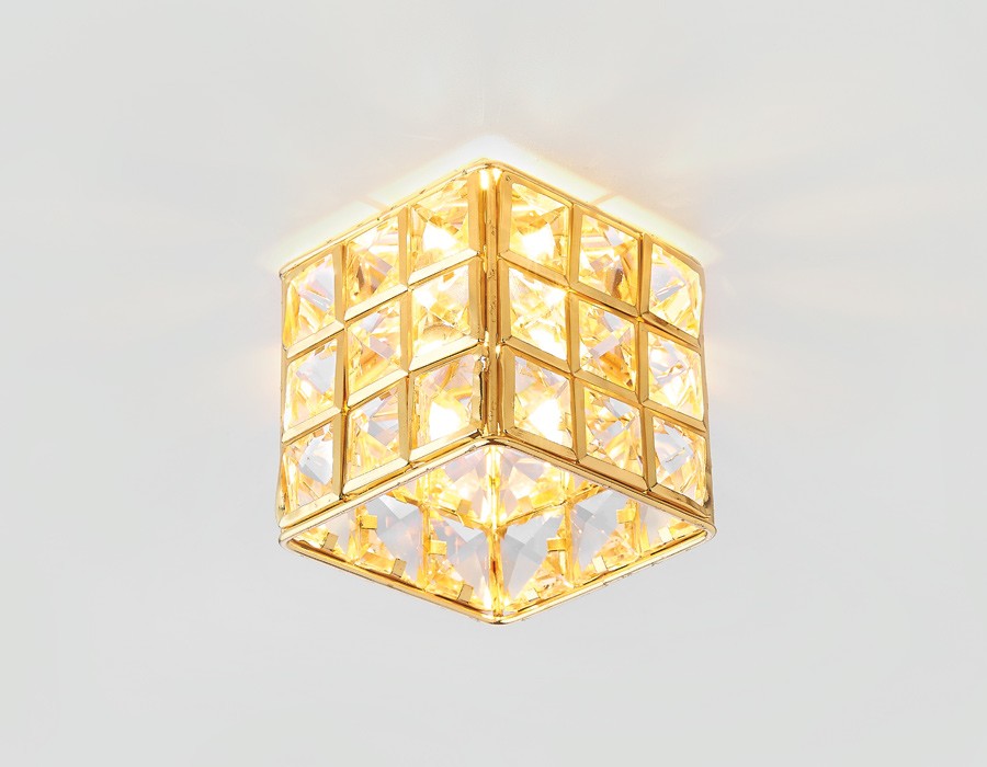 Встраиваемый светильник Ambrella Crystal K110/3 CL/G