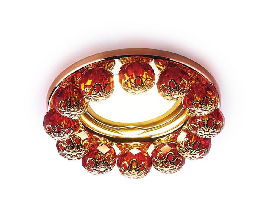 Встраиваемый светильник Ambrella Crystal K203 R/G