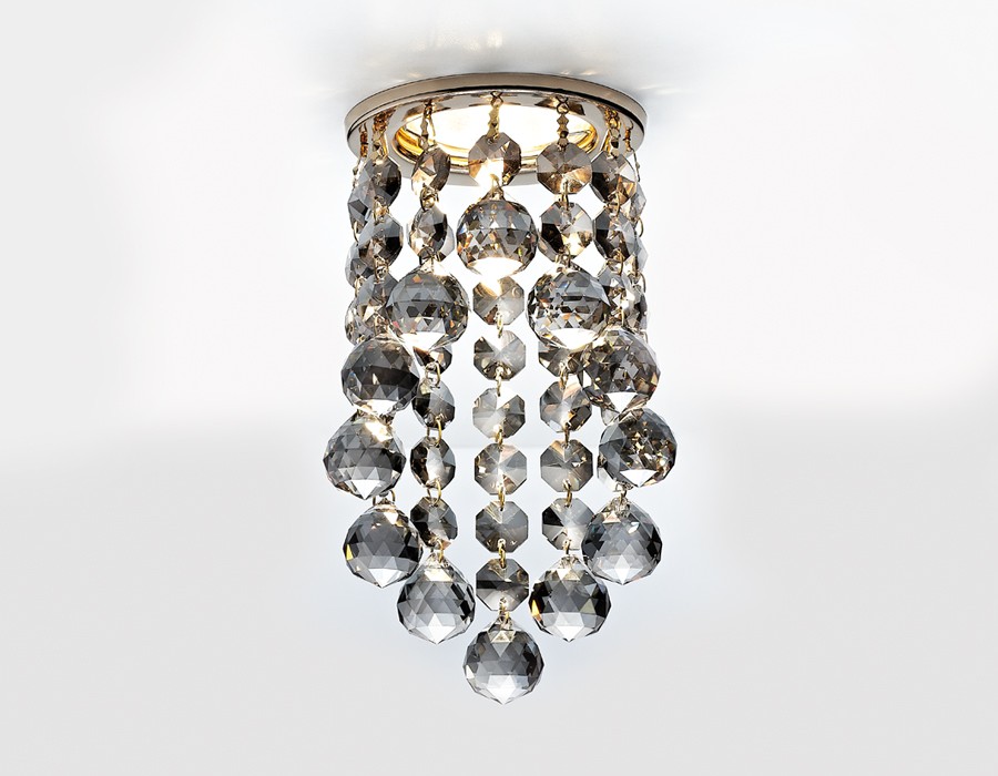 Встраиваемый светильник Ambrella Crystal K205C KF/G