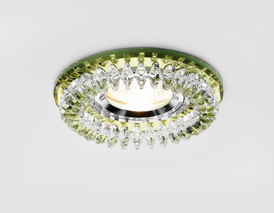 Встраиваемый светильник Ambrella Crystal K220 GD