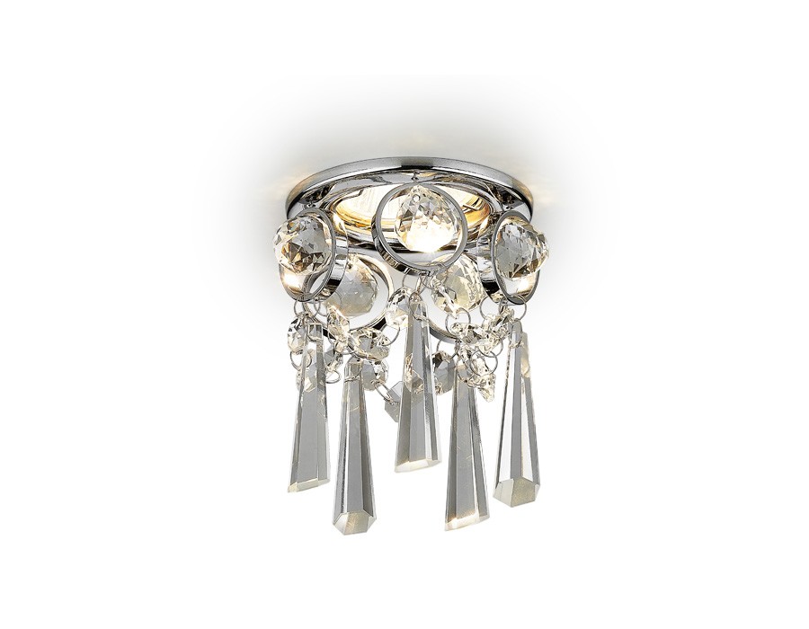 Встраиваемый светильник Ambrella Crystal K2222 CH/CL