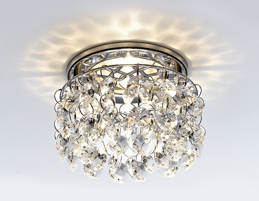 Встраиваемый светильник Ambrella Crystal K3221 CL/CH