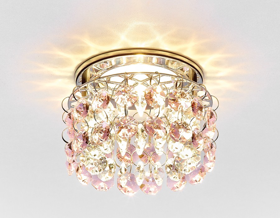 Встраиваемый светильник Ambrella Crystal K3221 CL/G