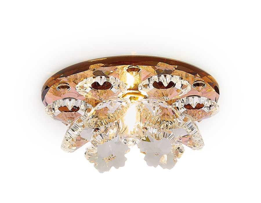 Встраиваемый светильник Ambrella Crystal K440 BR