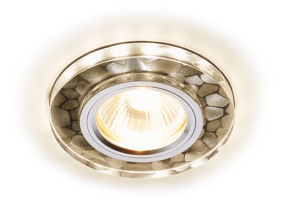 Встраиваемый светильник с узорами Led S222 W/CH/WA Ambrella