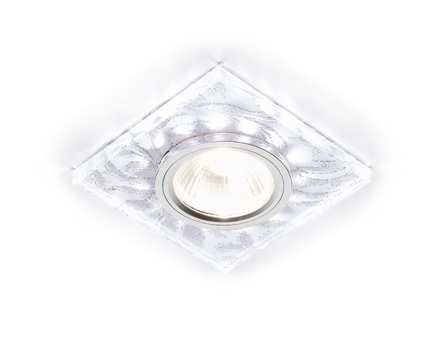 Встраиваемый светильник с узорами Led S234 W/CH/WH Ambrella