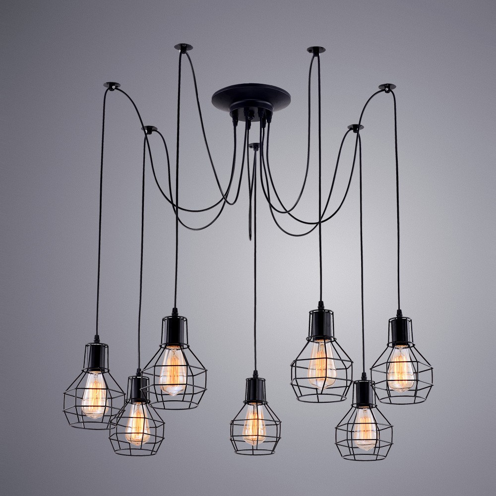 Светильник в форме паука Spider A1109SP-7BK Arte Lamp