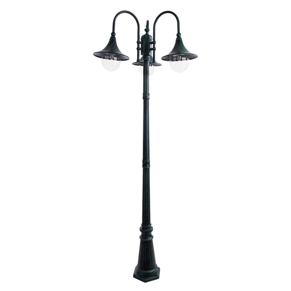 Столб фонарный уличный Arte Lamp MALAGA A1086PA-3BG