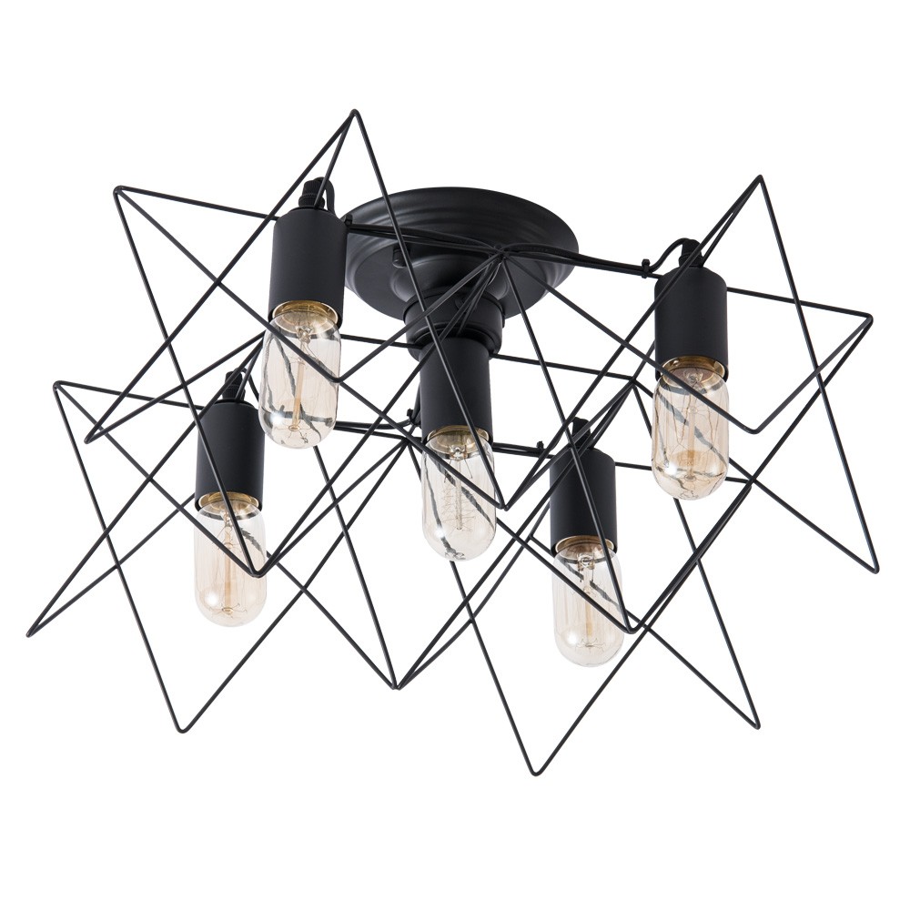 Потолочная люстра Arte Lamp Tela A6048PL-5BK