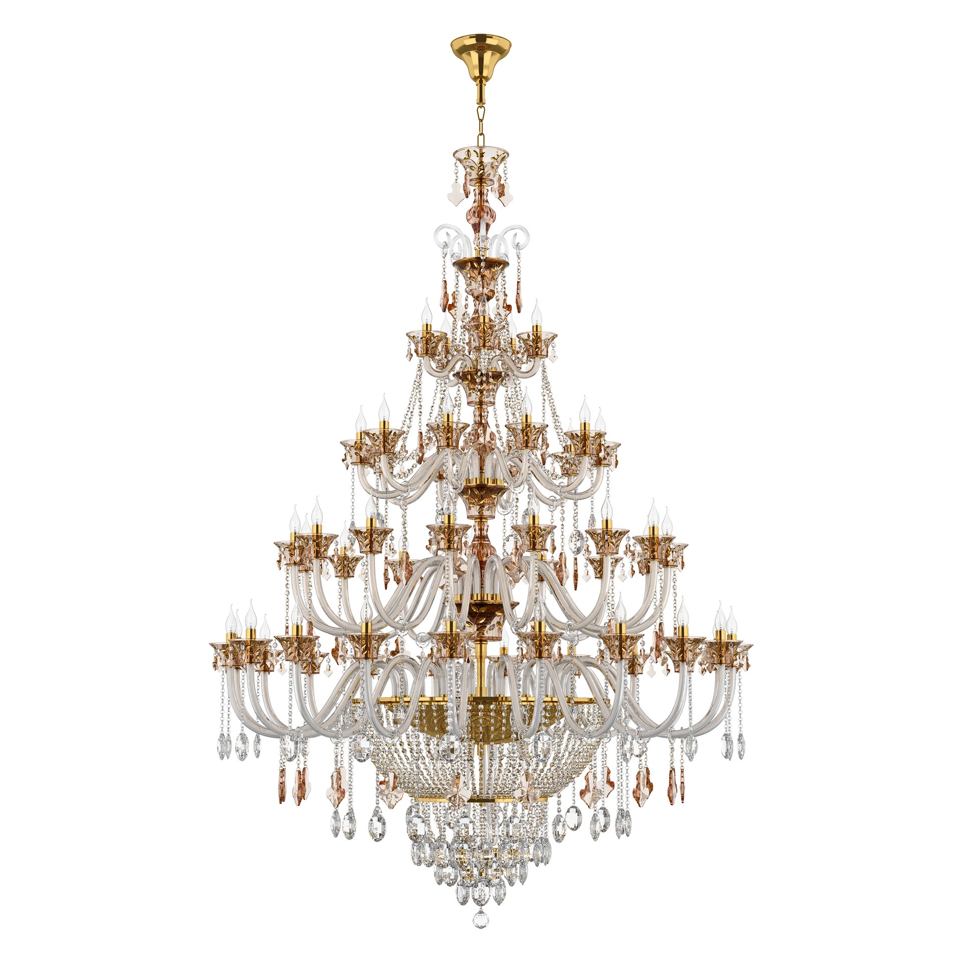 Подвесная хрустальная люстра Tesoro Lightstar 710572