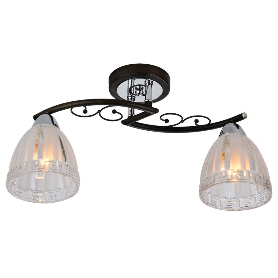 Потолочная люстра ID lamp Billings 232/2PF-Blackchrome