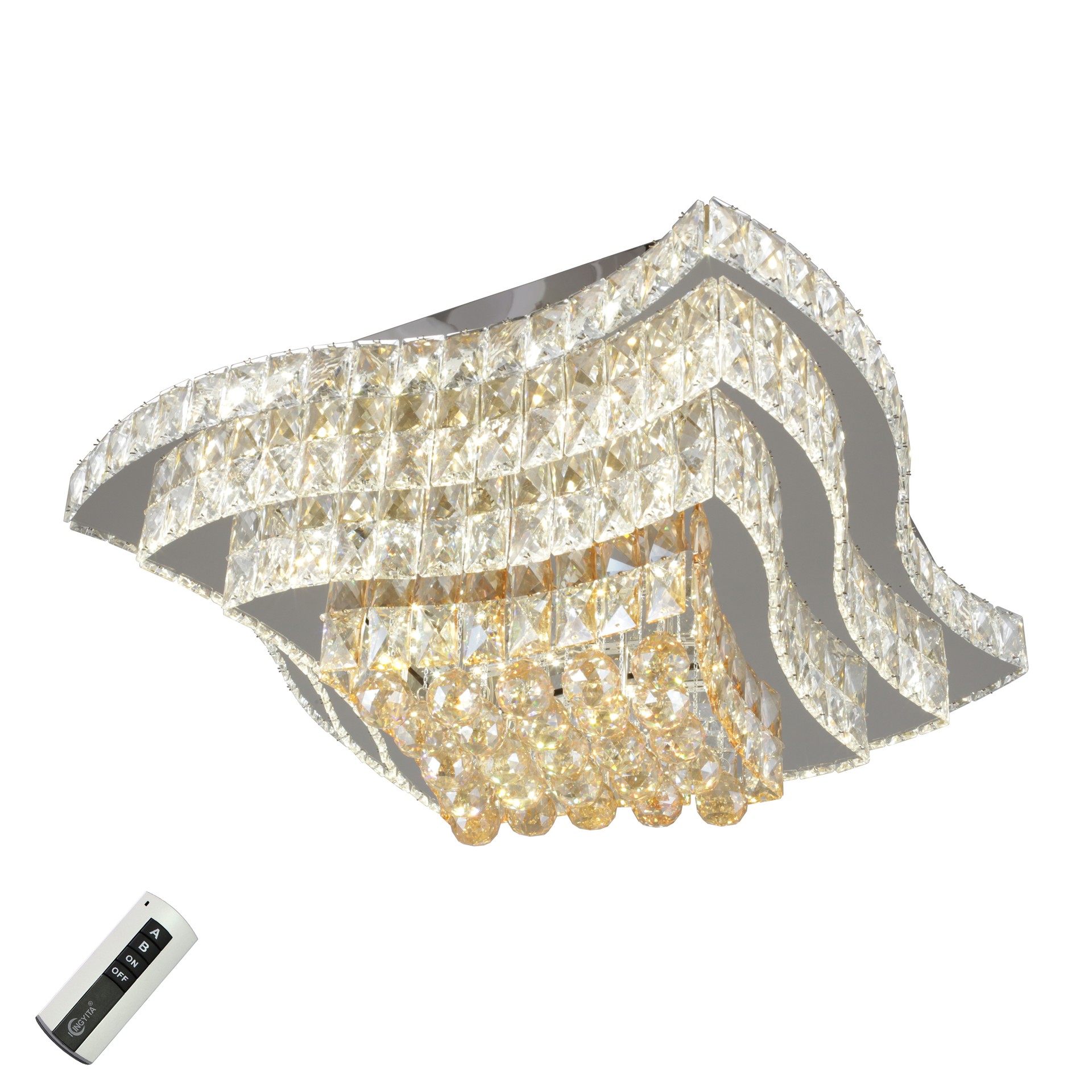 Потолочная люстра с пультом Cariseto Omnilux OML-03307-128