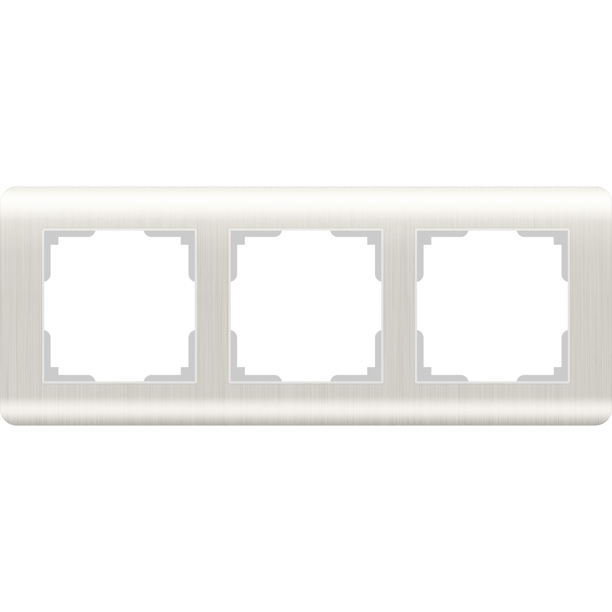 Рамка Werkel WL12-Frame-03 / Рамка на 3 поста (перламутровый)