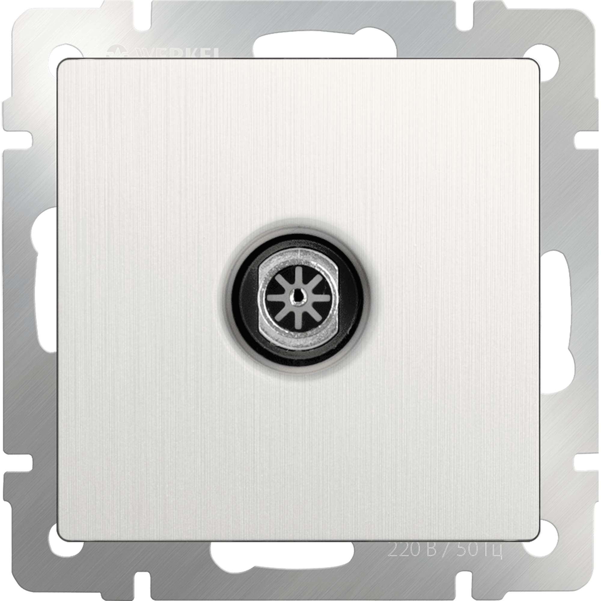 Розетка Werkel WL13-TV / ТВ-розетка оконечная (перламутровый рифленый)