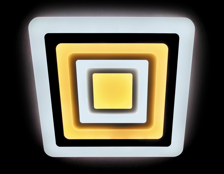 Потолочный LED светильник Ambrella Orbital Acrylic FA93 WH 164W D500*500