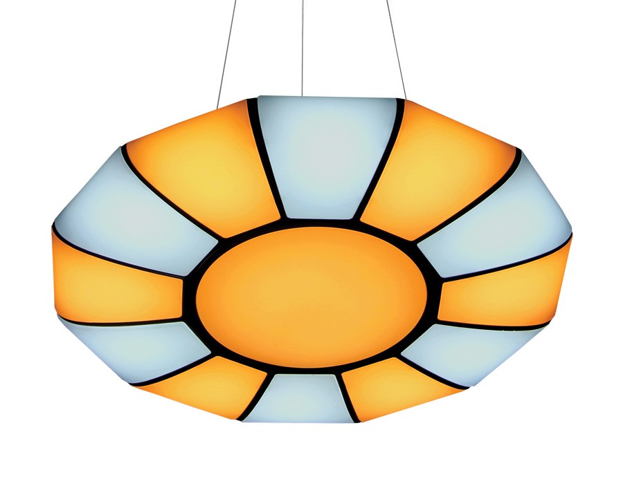 Потолочный светодиодный светильник Ambrella Orbital Parus FP2313L WH 114W D480