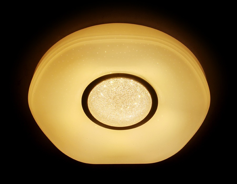 Потолочный светодиодный светильник Ambrella Orbital Crystal Sand FS1237WH 72W D490