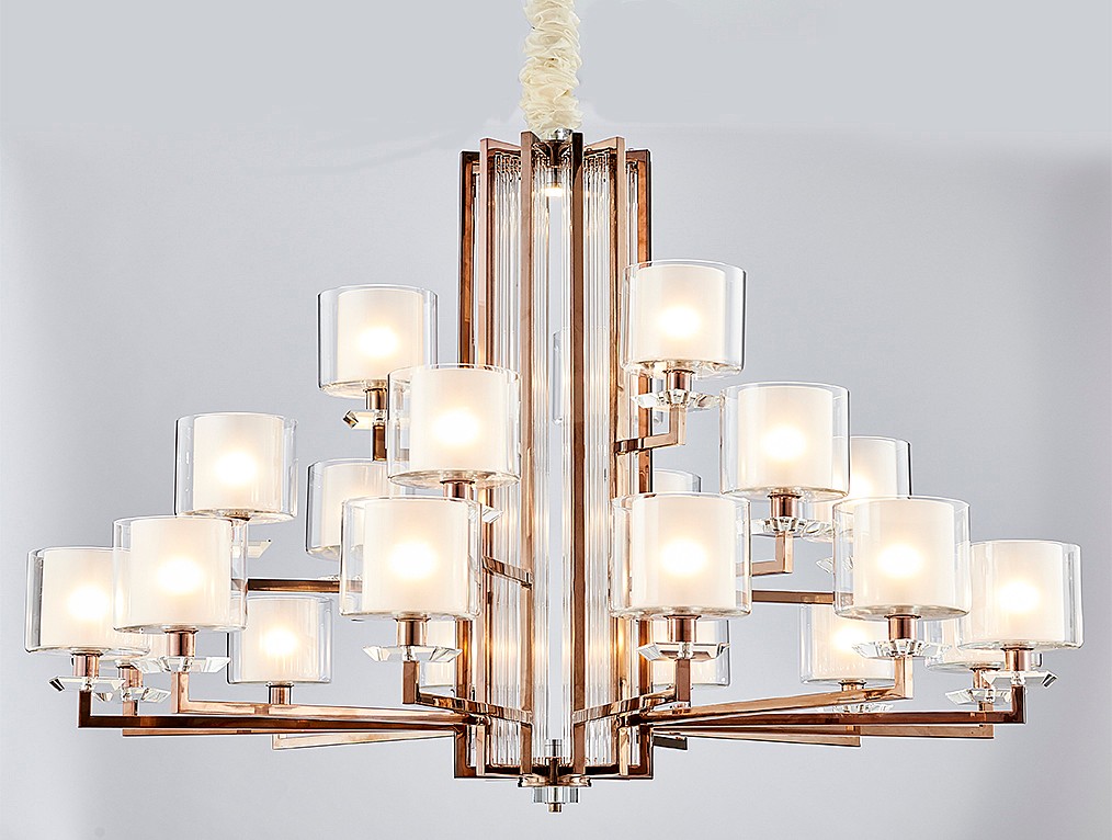 Люстра многоярусная 4400 4412+6+3/C black nickel Newport