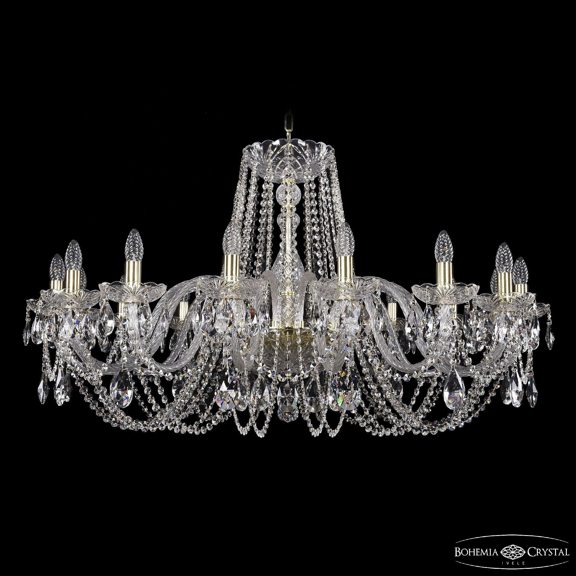 Подвесная хрустальная люстра 1402 Bohemia 1402/16/400 G