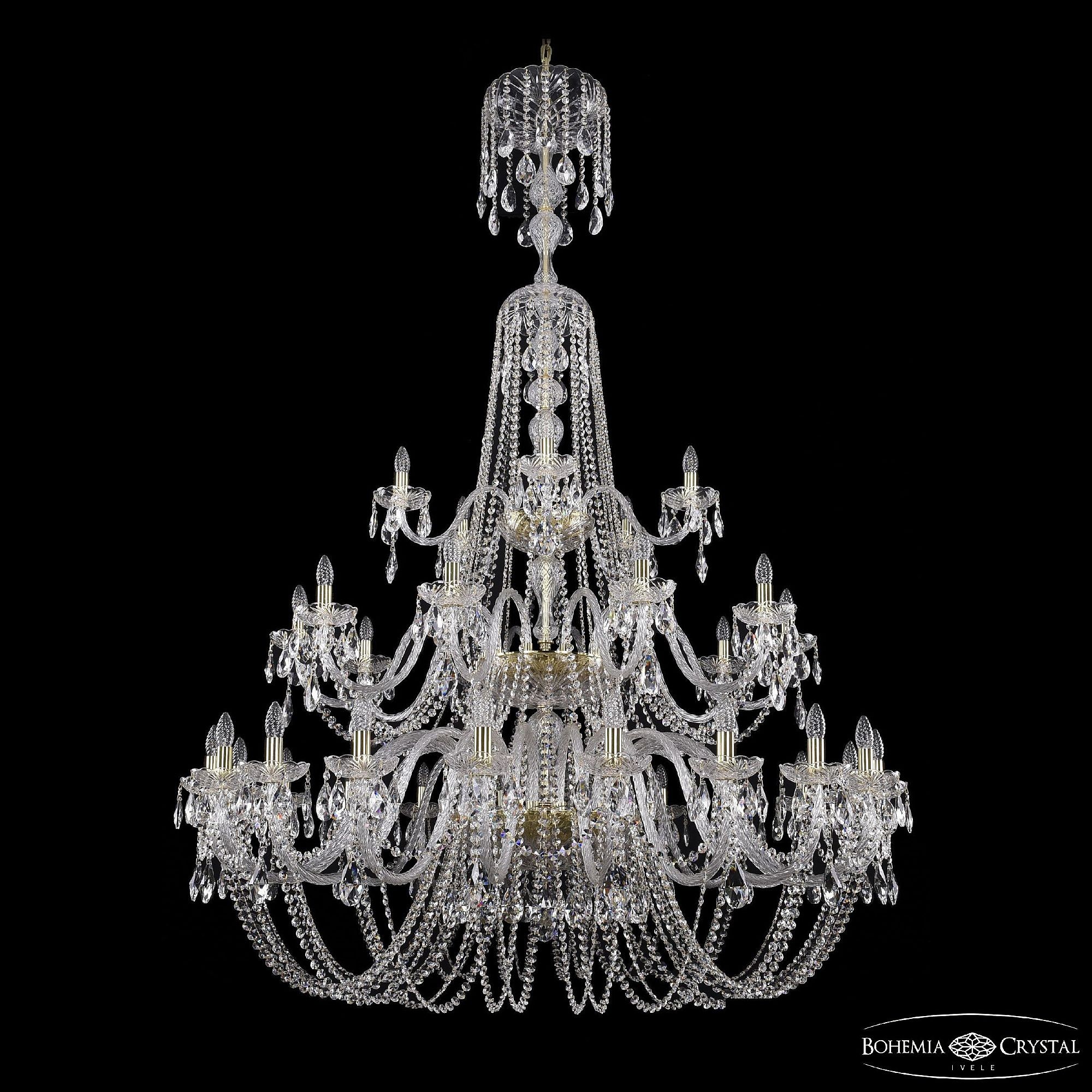 Подвесная хрустальная люстра 1402 Bohemia 1402/20+10+5/530/XL-206/3d G