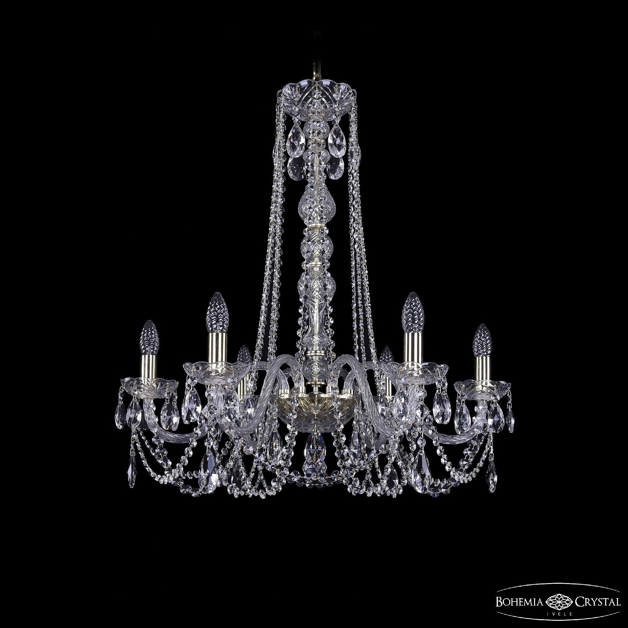 Подвесная хрустальная люстра 1402 Bohemia 1402/6/240/h-73 G