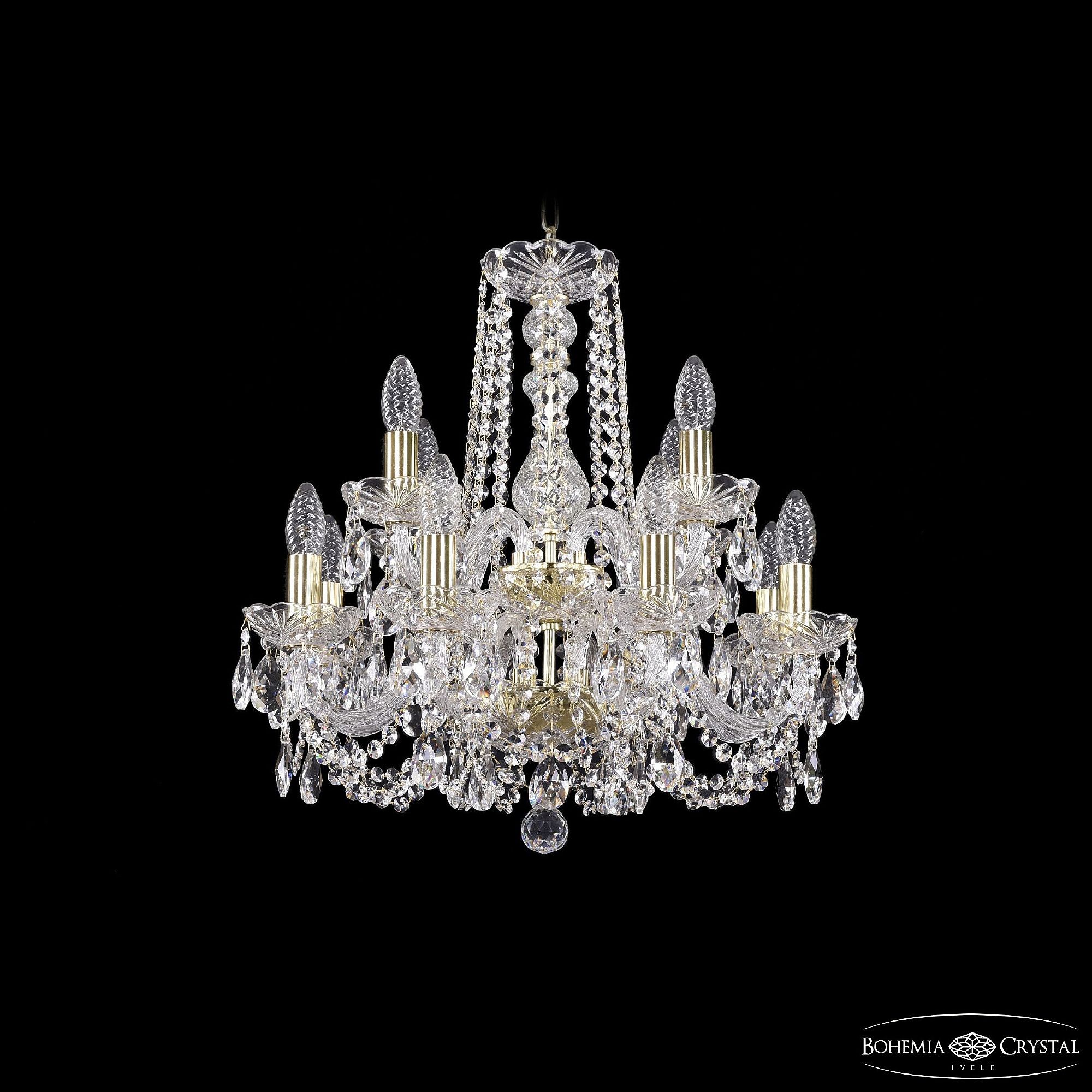 Подвесная хрустальная люстра 1402 Bohemia 1402/8+4/160/2d G