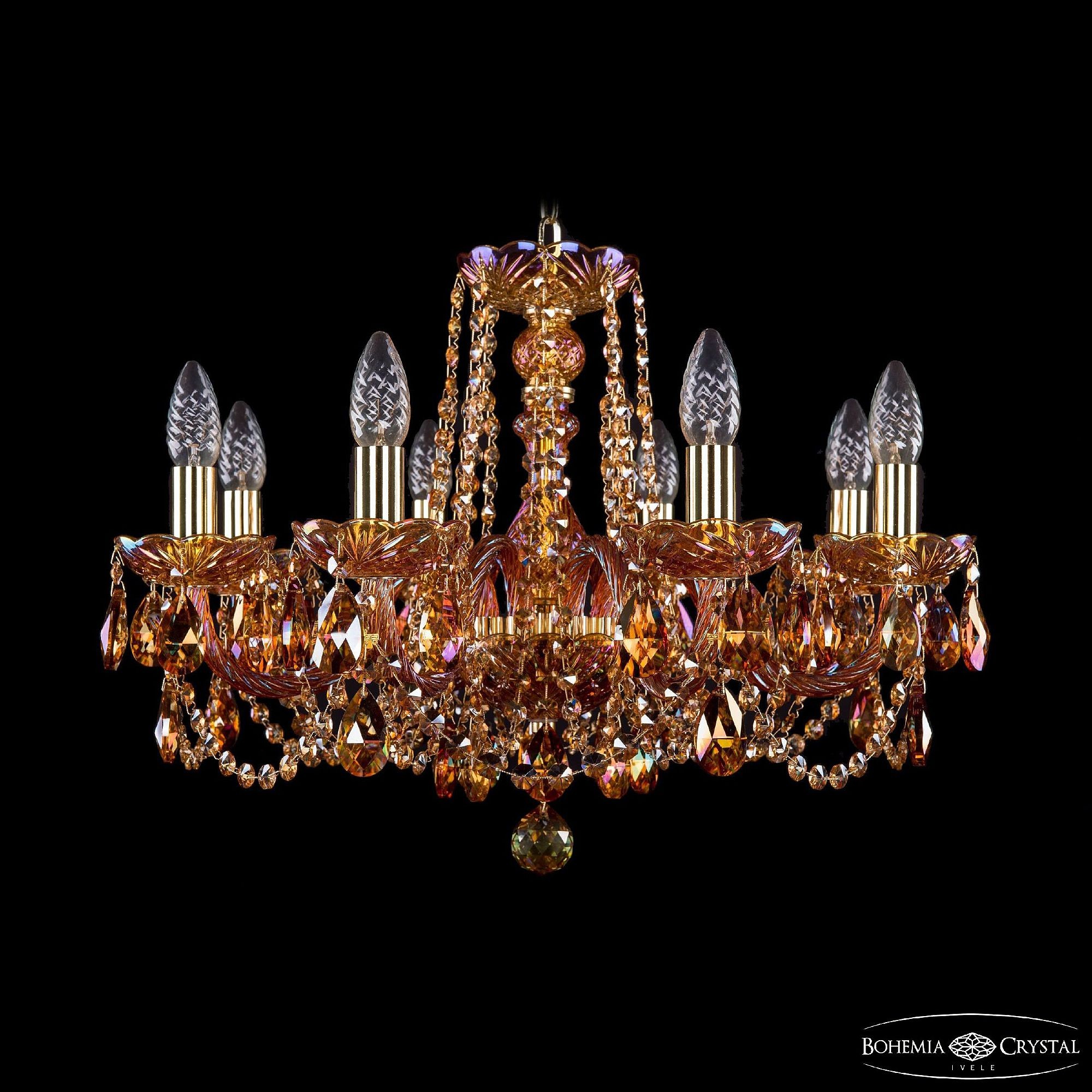 Подвесная хрустальная люстра 1402 Bohemia 1402/8/195 G M711