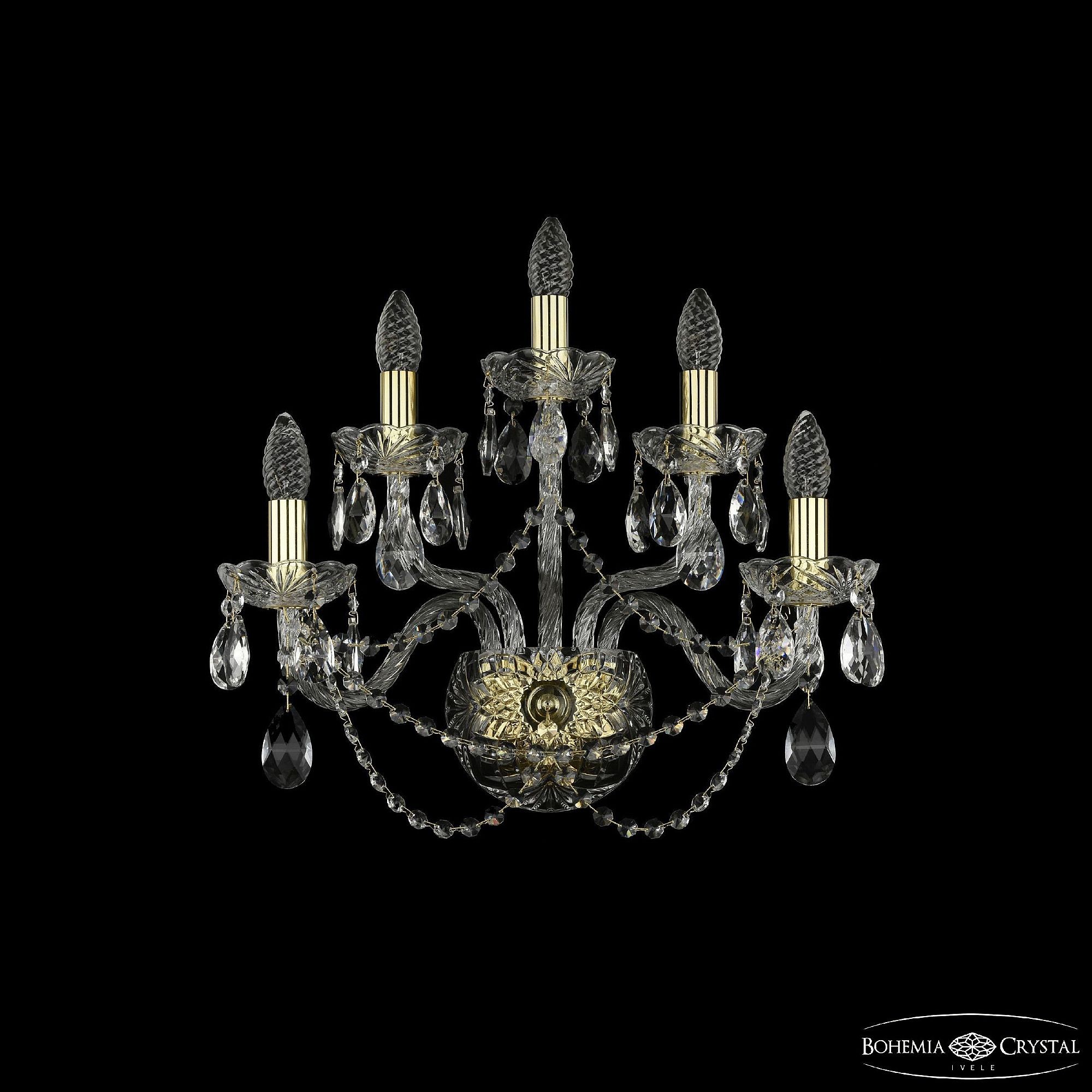 Настенное бра Bohemia 1402 1402B/2+2+1/195/XL/G