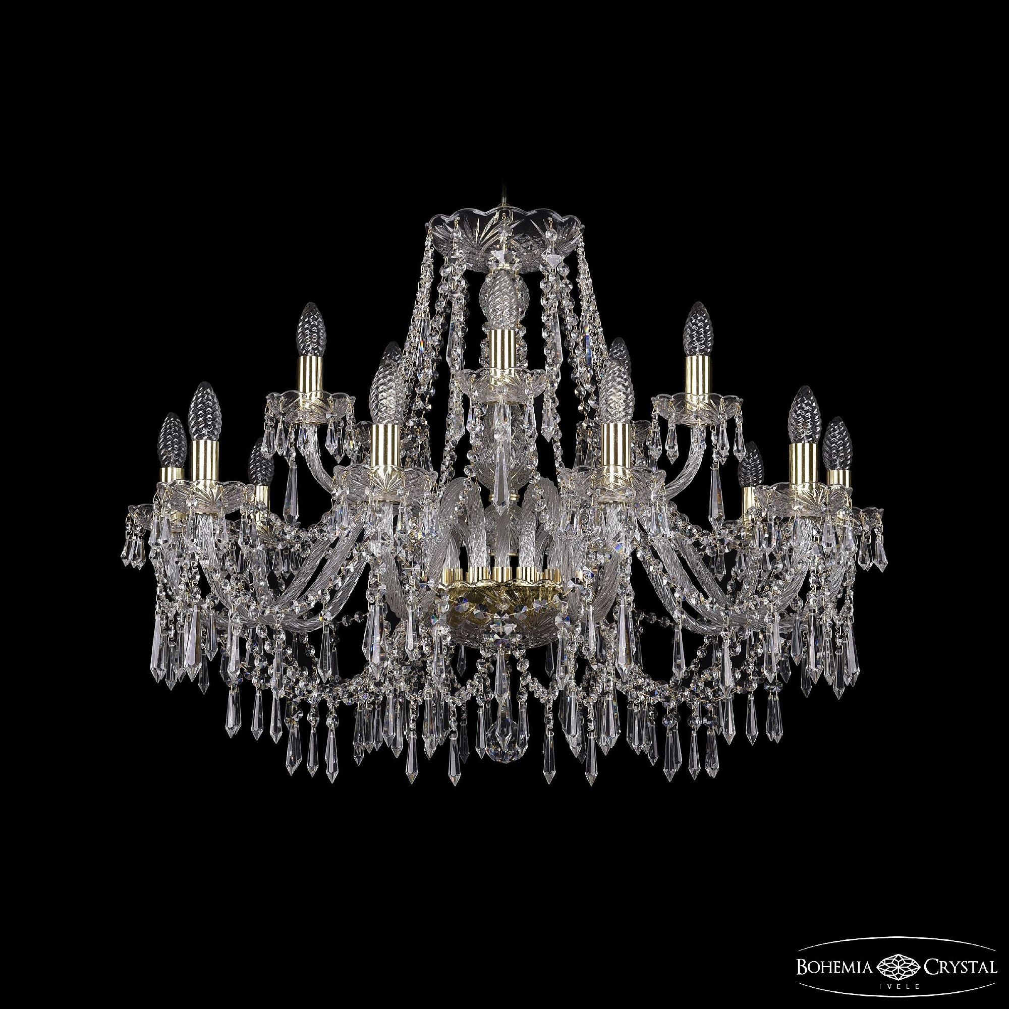 Подвесная хрустальная люстра 1403 Bohemia 1403/10+5/300 G