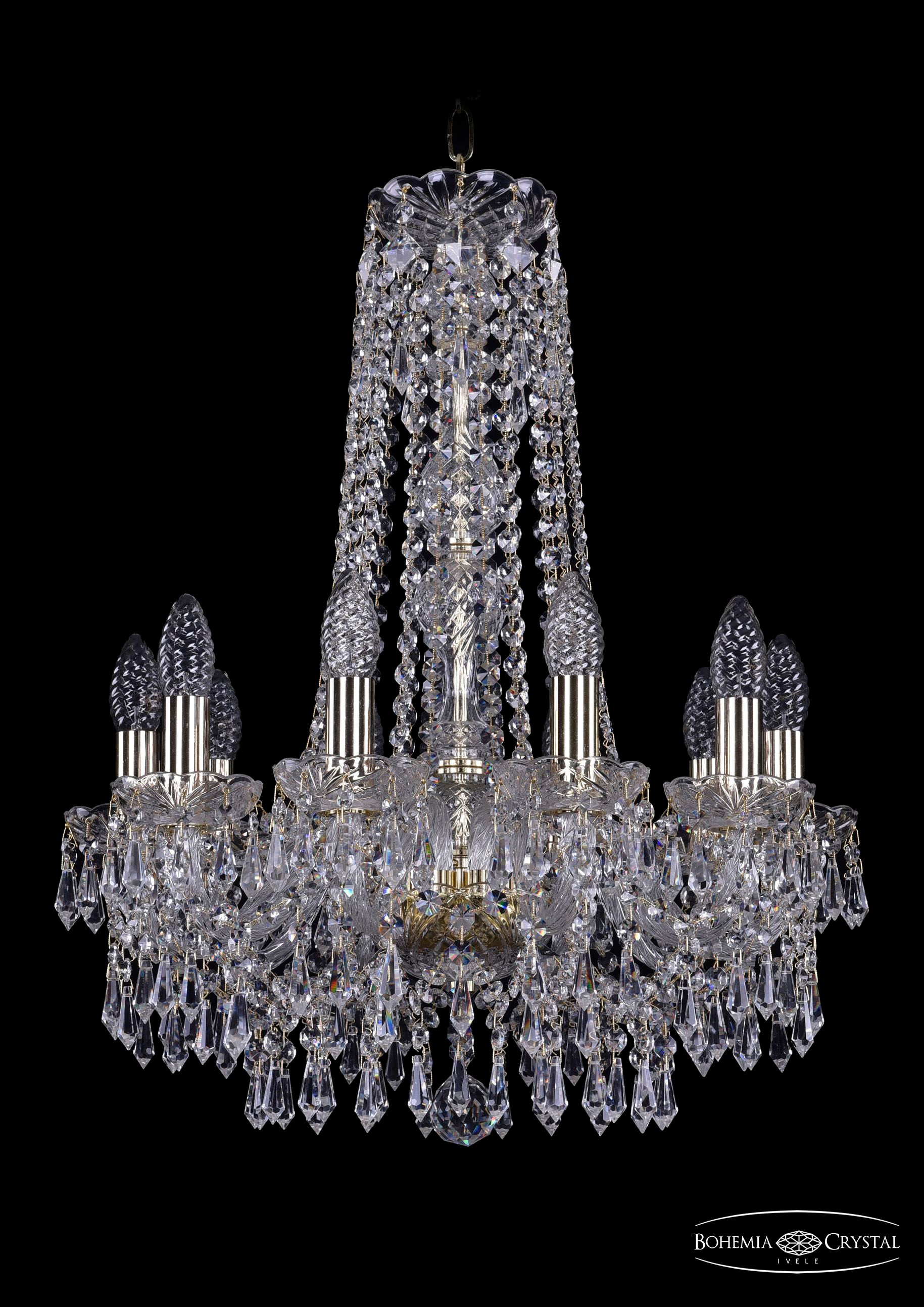 Подвесная хрустальная люстра 1403 Bohemia 1403/10/160/h-61 G