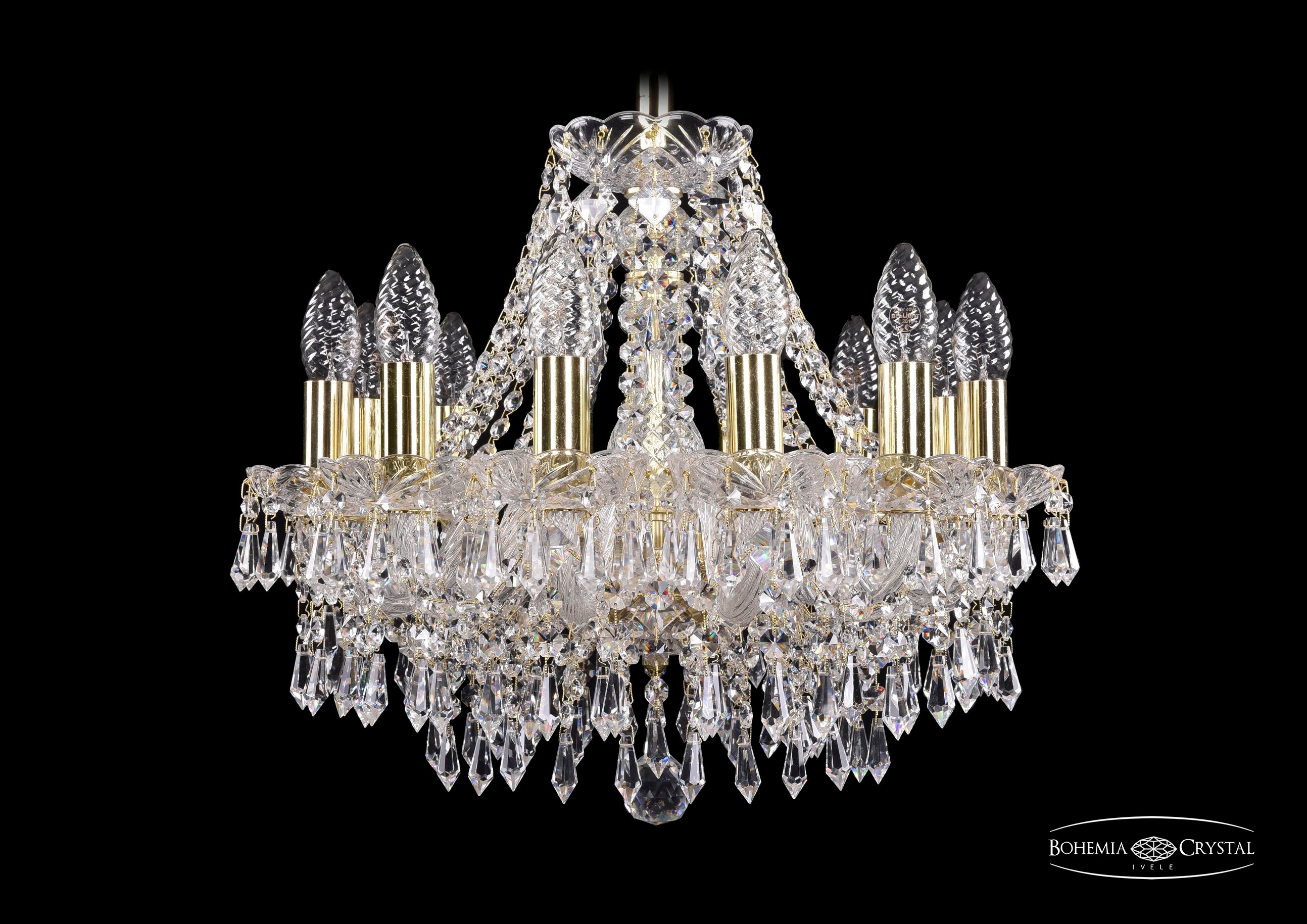 Подвесная хрустальная люстра 1403 Bohemia 1403/12/141 G