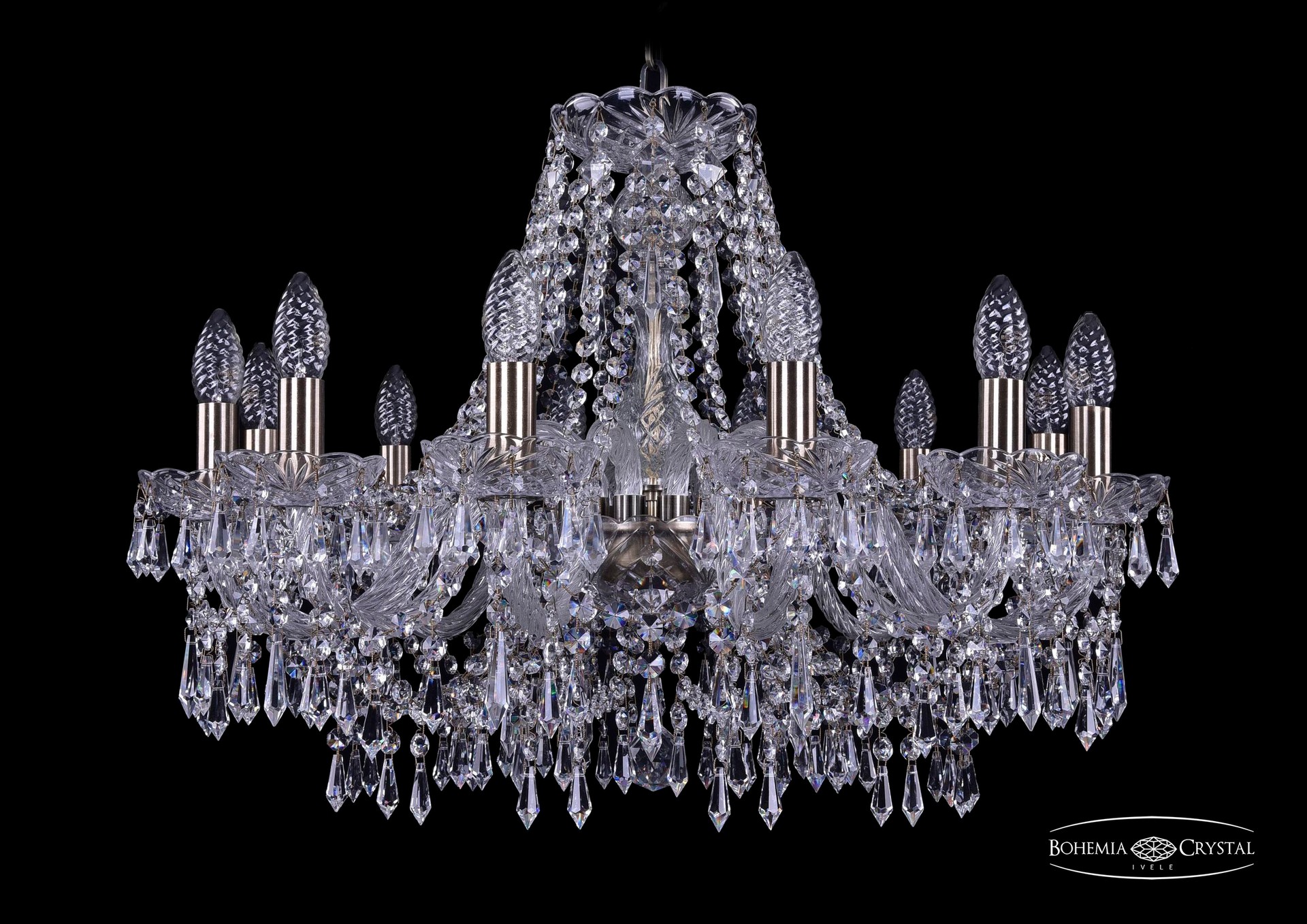 Подвесная хрустальная люстра 1403 Bohemia 1403/12/240 Pa