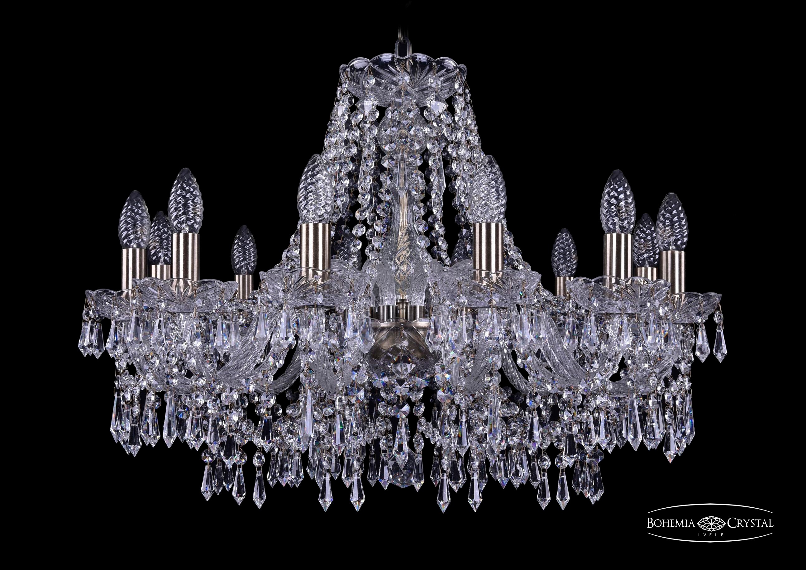 Подвесная хрустальная люстра 1403 Bohemia 1403/12/240 Pa
