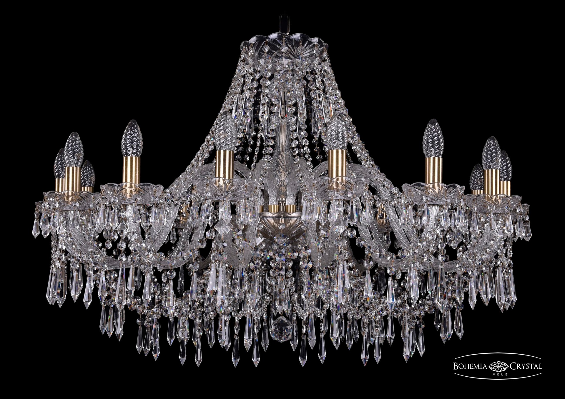Подвесная хрустальная люстра 1403 Bohemia 1403/16/360 Pa