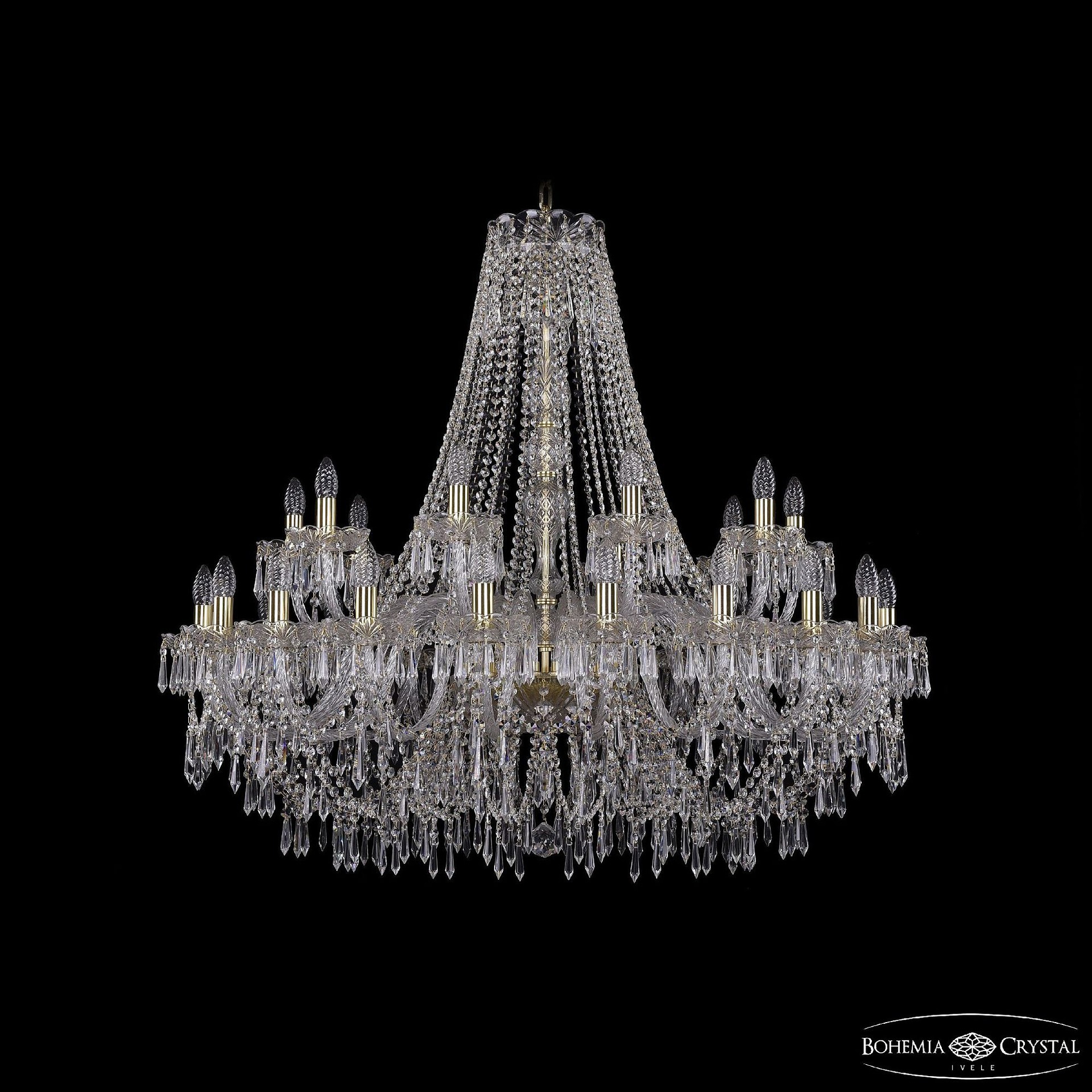 Подвесная хрустальная люстра 1403 Bohemia 1403/20+10/400 G