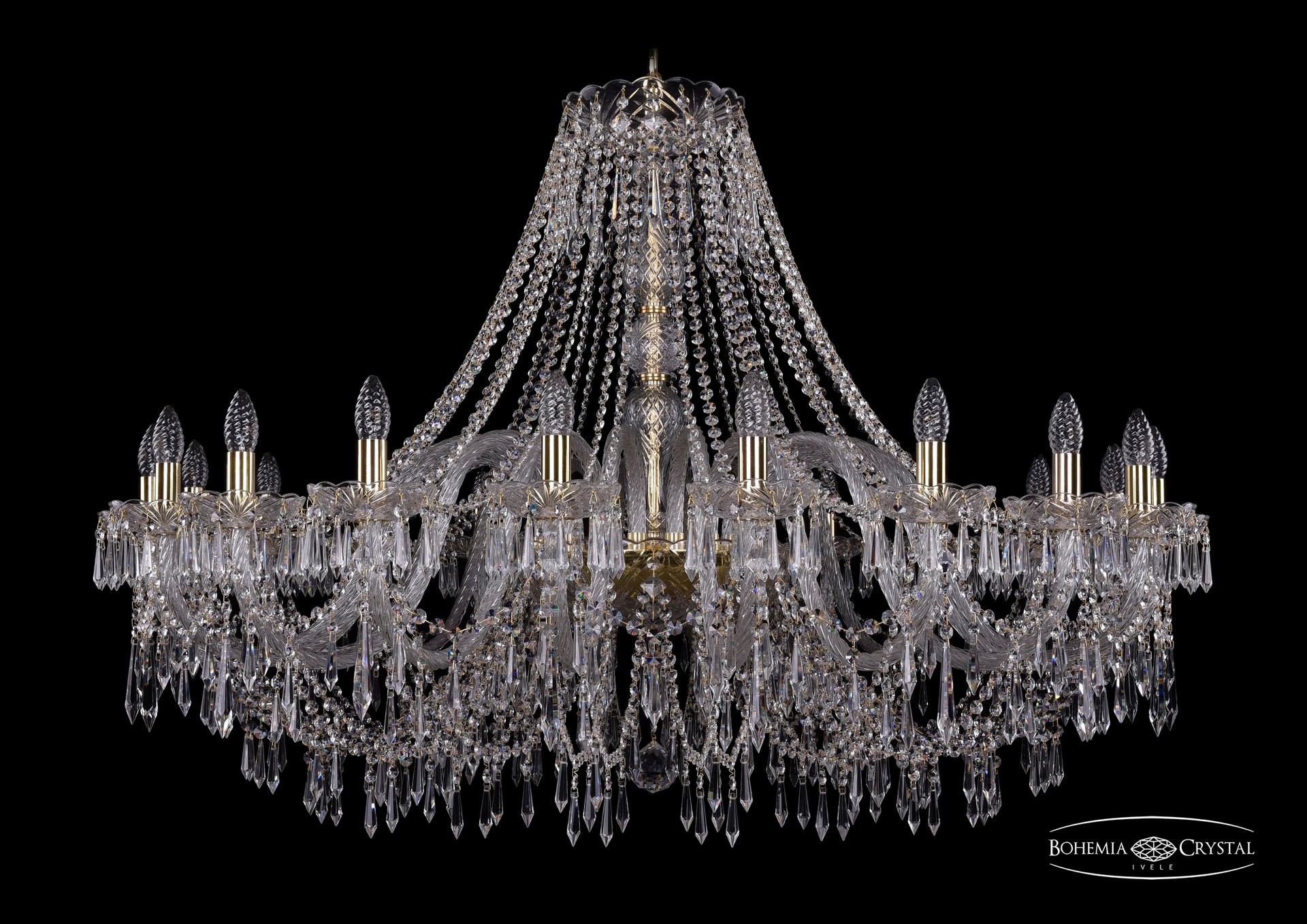 Подвесная хрустальная люстра 1403 Bohemia 1403/20/460 G