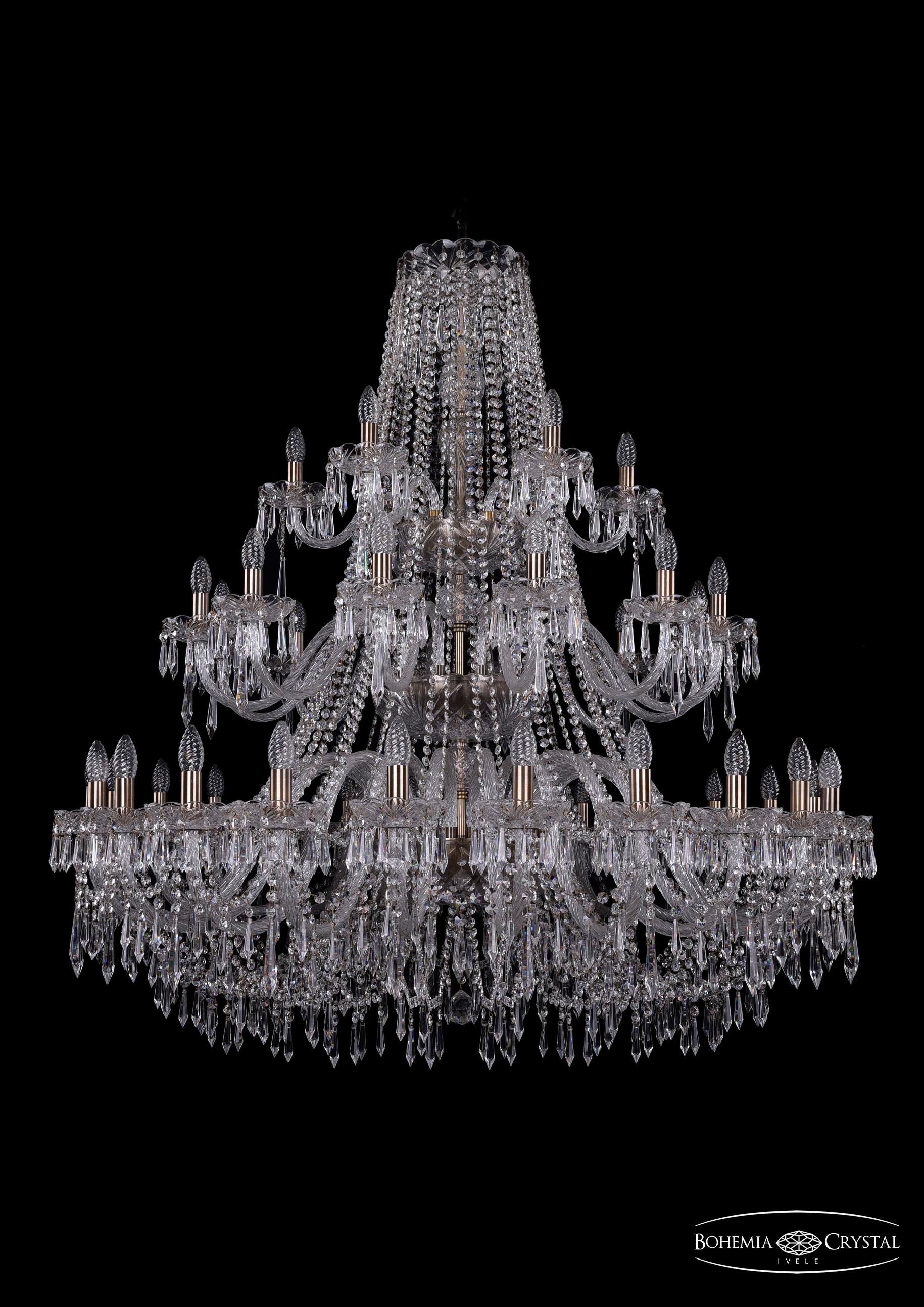 Подвесная хрустальная люстра 1403 Bohemia 1403/24+12+6/460/3d Pa